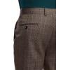 imagePaul Fredrick Mens Wool Blend Plaid Single Pleat Suit Pants