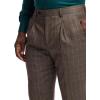 imagePaul Fredrick Mens Wool Blend Plaid Single Pleat Suit Pants