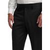 imagePaul Fredrick Mens Wool Flannel Solid Flat Front PantsBlack