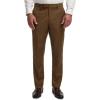 imagePaul Fredrick Mens Wool Flannel Solid Flat Front PantsBrown