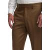 imagePaul Fredrick Mens Wool Flannel Solid Flat Front PantsBrown