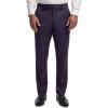 imagePaul Fredrick Mens Wool Flannel Solid Flat Front PantsPurple