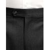 imagePaul Fredrick Mens Wool Flannel Solid Pleated PantsBlack