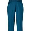 imagePaul Fredrick Mens Wool Gabardine Flat Front PantsDark Teal