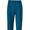 imagePaul Fredrick Mens Wool Gabardine Pleated PantsDark Teal