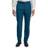 imagePaul Fredrick Mens Wool Gabardine Pleated PantsDark Teal