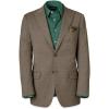 imagePaul Fredrick Mens Wool Stretch Micro Check Peak Lapel Suit Jacket