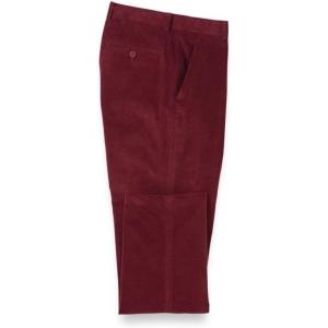 imagePaul Fredrick Mens Cotton Stretch Corduroy Flat Front PantsBurgundy