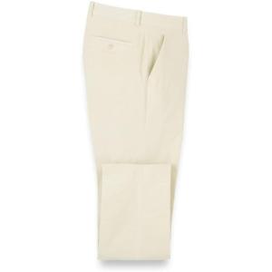 imagePaul Fredrick Mens Cotton Stretch Corduroy Flat Front PantsWinter White