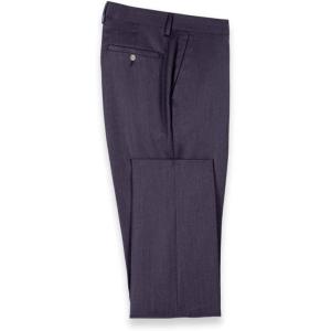 imagePaul Fredrick Mens Wool Flannel Solid Flat Front PantsPurple