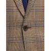 imagePaul Fredrick Mens Microfiber Plaid Single Breasted Notch Lapel Sport Coat