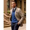 imagePaul Fredrick Mens Microfiber Plaid Single Breasted Notch Lapel Sport Coat