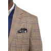 imagePaul Fredrick Mens Microfiber Plaid Single Breasted Notch Lapel Sport Coat