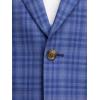 imagePaul Fredrick Mens Wool Plaid Single Breasted Peak Lapel Sport Coat