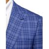 imagePaul Fredrick Mens Wool Plaid Single Breasted Peak Lapel Sport Coat