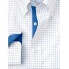 imagePaul Fredrick Mens Classic Fit NonIron Cotton Check Dress ShirtBlue