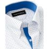 imagePaul Fredrick Mens Classic Fit NonIron Cotton Check Dress ShirtBlue