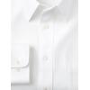imagePaul Fredrick Mens Tailored Fit NonIron Solid Color Herringbone Dress ShirtWhite