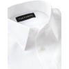 imagePaul Fredrick Mens Tailored Fit NonIron Solid Color Herringbone Dress ShirtWhite