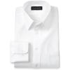 imagePaul Fredrick Mens Tailored Fit NonIron Solid Color Herringbone Dress ShirtWhite