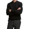 imagePaul Fredrick Mens Cotton Three Button PoloBlack