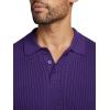 imagePaul Fredrick Mens Cotton Three Button PoloPurple