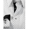 imagePaul Fredrick Mens Slim Fit Comfort Stretch NonIron Geometric Dress Shirt