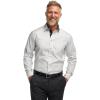 imagePaul Fredrick Mens Slim Fit Comfort Stretch NonIron Geometric Dress Shirt