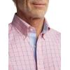 imagePaul Fredrick Mens Slim Fit Comfort Stretch NonIron Windowpane Dress Shirt