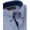 imagePaul Fredrick Mens Slim Fit NonIron Cotton Plaid Dress ShirtSodalite