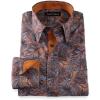 imagePaul Fredrick Mens Slim Fit Comfort Stretch NonIron Botanical Dress Shirt