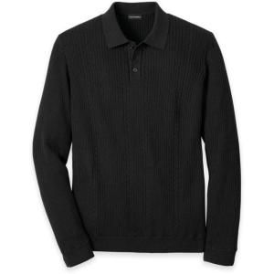 imagePaul Fredrick Mens Cotton Three Button PoloBlack