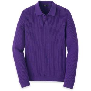 imagePaul Fredrick Mens Cotton Three Button PoloPurple