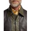 imagePaul Fredrick Mens Leather Color Block Jacket