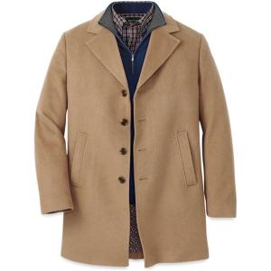 imagePaul Fredrick Mens Wool Blend Topcoat Size Xl Tall