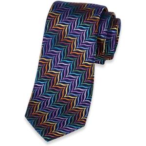 imagePaul Fredrick Mens Herringbone Woven Silk Tie