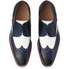 imagePaul Fredrick Mens Morris Derby NavyWhite 12M
