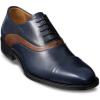 imagePaul Fredrick Mens Toby Oxford NavyBrown 12M