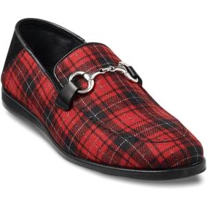 imagePaul Fredrick Mens ColemanBit Loafer Size 105 Medium Red Multi