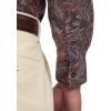imagePaul Fredrick Mens Tailored Fit Comfort Stretch NonIron Botanical Dress Shirt