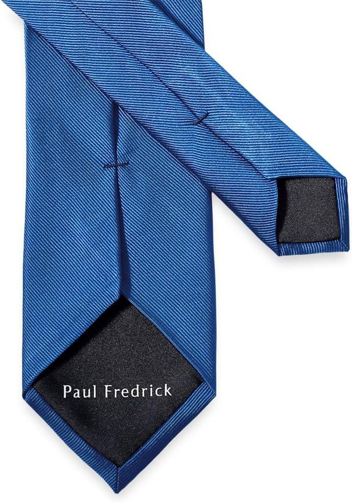 imagePaul Fredrick Mens Textured Solid Silk TiePink