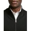 imagePaul Fredrick Mens Cotton Full Zip Mock Neck VestBlack