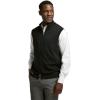 imagePaul Fredrick Mens Cotton Full Zip Mock Neck VestBlack