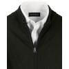 imagePaul Fredrick Mens Cotton Full Zip Mock Neck VestBlack