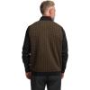 imagePaul Fredrick Mens Cotton Full Zip Mock Neck VestBrownBlack