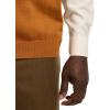 imagePaul Fredrick Mens Cotton Full Zip Mock Neck VestCognac