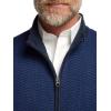 imagePaul Fredrick Mens Cotton Full Zip Mock Neck VestNavy