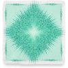 imagePaul Fredrick Mens Floral Silk Pocket SquareGreenWhite