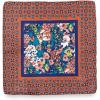 imagePaul Fredrick Mens Medallion Silk Pocket SquareOrangeBlue