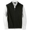 imagePaul Fredrick Mens Cotton Full Zip Mock Neck VestBlack